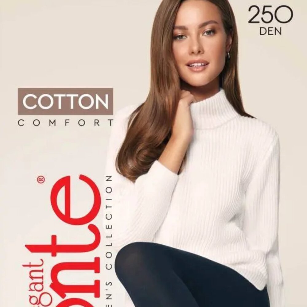 Conte Cotton 250 Den - Warm Opaque Women's Tights (6С-16СП)